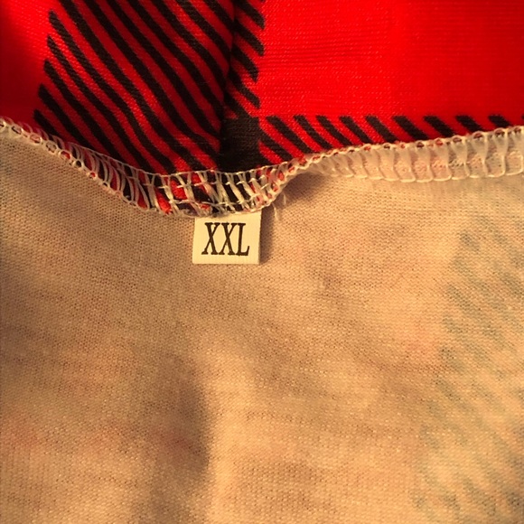 Red And Black Checker Stole 2X With Padded Elbows PF - Picture 6 of 6